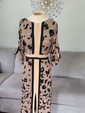 Tracy Reese Taupe Dress with Black Accent